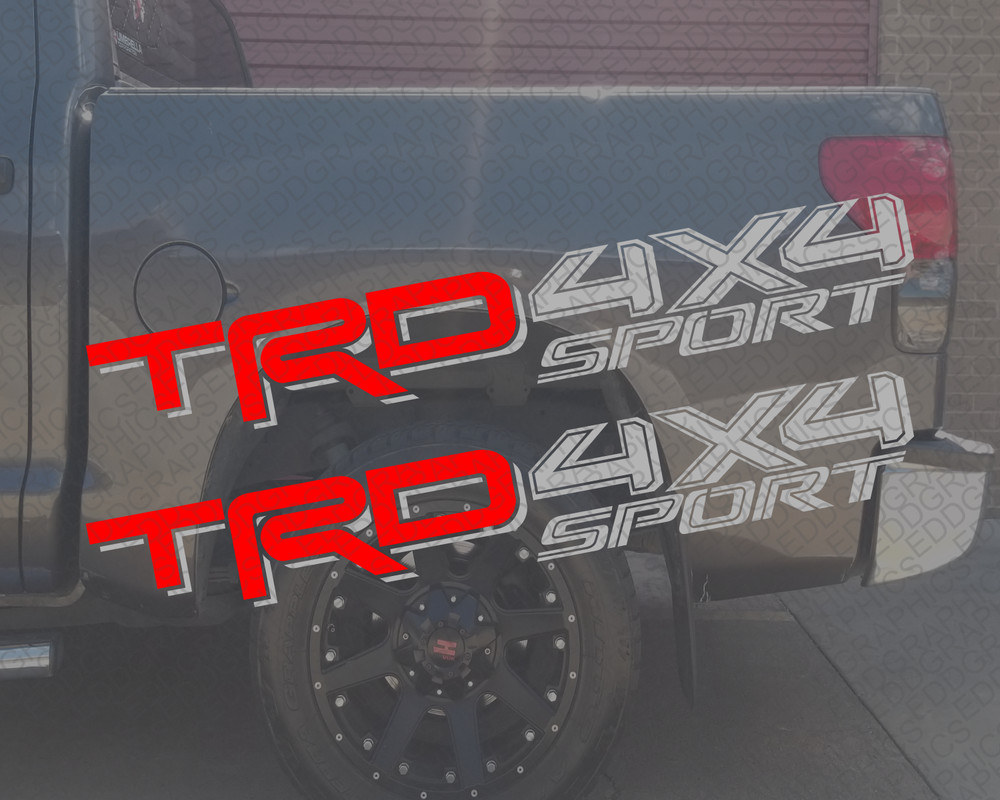 TRD 4×4 SPORT Tundra Sticker *BED SIDE STRIPESDECAL SET (0EDD01)