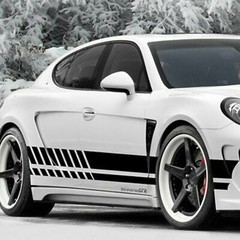 Universal Car Truck Side Skirt Door Racing Graphic Vinyl Sticker Decal Stripes