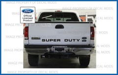 99 – 07 Ford SUPER DUTY tailgate banner – decal sticker letters f250 f350 f450