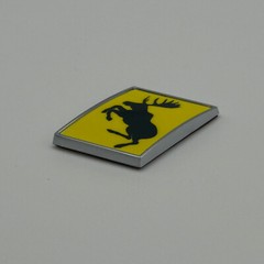 GENUINE Traditional Prancing Moose VOLVO 1” Hard Chrome Badge Slash Emblem