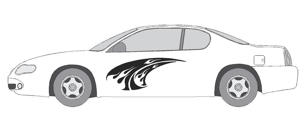 VINYL GRAPHIC #A1198 DECAL VEHICLE CAR TRUCK CROSS OVER SUV VAN SEMI MODERN AUTO