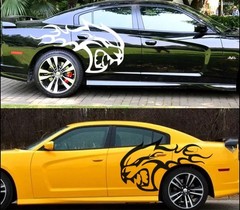 Hellcat Flames Car Decal for Both Sides fits Charger/Challenger 1 Pair