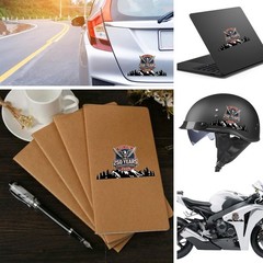 2PCS Vinyl Snow Mountain Tree Sticker, Trunk Logo Sticker Car Exterior Accessory