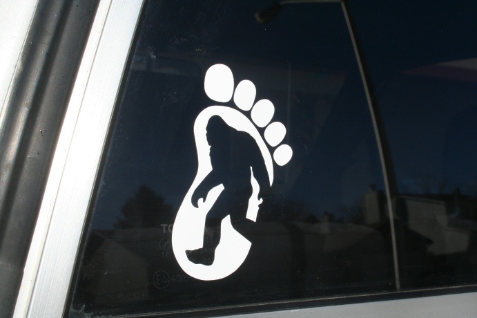 Bigfoot die-cut window sticker, Buy 2 get 1 FREE offer!