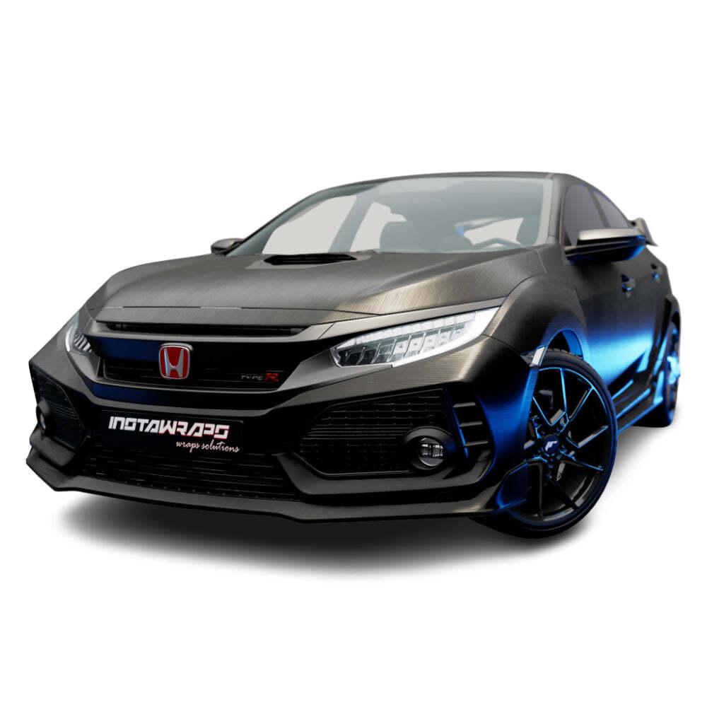 3M 2080 Scotchprint Brushed Black Metallic Vinyl Flex Car Wrap | BR212