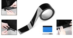 2in x 30ft High Gloss Black Vinyl Wrap Kit for Vehicle Trim – Protection