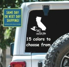 8 Sizes SURF CALIFORNIA Car Window DECAL STICKER MacBook Laptop Tablet iPad Wall