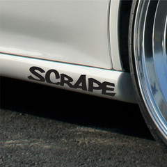Scrape Bumper Sticker Vinyl Window Decal Car JDM Sticker Slammed Lowered Decal