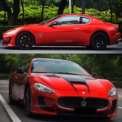 Bubble Free 3D Brushed Satin Pearl Metal Entire Car Vinyl Wrap Sticker Red ABUS