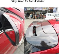 6D Carbon Fiber Vinyl Self Adhesive Film, High Gloss Black Carbon Fiber Vinyl Wr