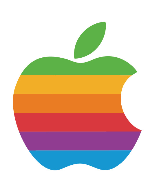 Apple Multi Color Vinyl Decal Car Truck SUV Laptop Apple Sticker