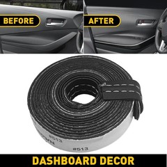 2M Car Mouldings Trim Decor Line Strip Accessories Door Dashboard Stip Wh H