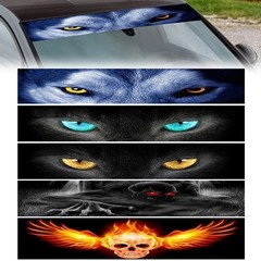 130cm Wolf Creative 3D Stereo Cartoon Decals Auto Front Windshield Sticker