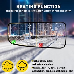 2/4X Tow Mirror Glass Lower Heated Right & Left Side For Ford F150 F250 F350 F45