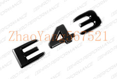 Gloss Black Emblems Logos Letters for Mercedes-Benz E43 Biturbo 4Matic AMG W213