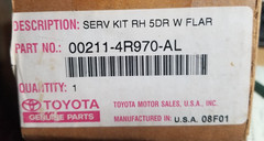 OEM Toyota 00211-4R970-AR PARTIAL Cladding Stripe Kit 1997-99 RAV4 RR Door