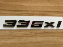 Gloss Black 3D ABS Letters Trunk 335xi Emblem Rear Badge for BMW 2017-2022 335xi
