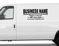 Business Sign Custom Name Advertising Car Lettering Decal kit Truck vinyl BS17