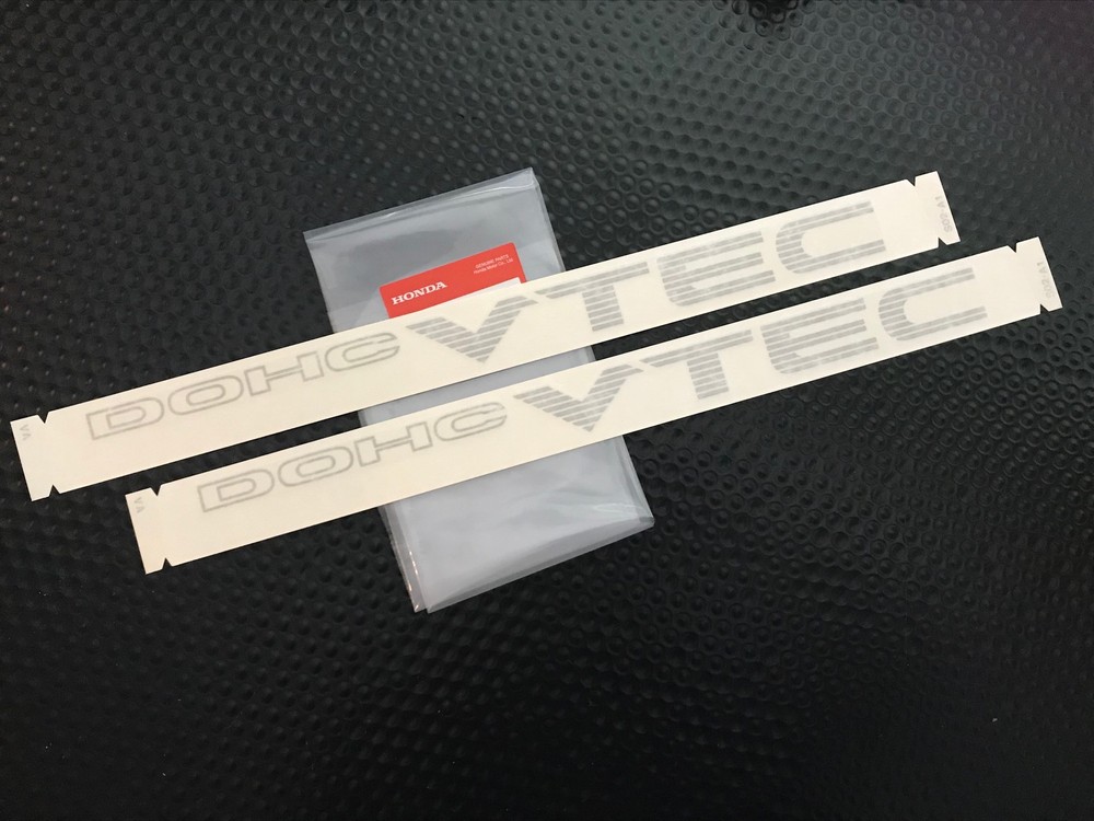 GENUINE OEM HONDA 99-00 CIVIC SI EK EMI B16A2 DOHC VTEC DECAL STICKER SET PAIR