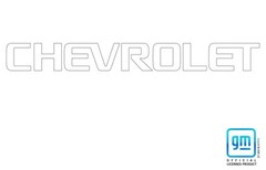 Chevy Silverado White Chevy Windshield Banner Decal 2015-2025 GM Licensed