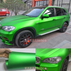 Bubble Free Entire Car Satin Matte Chrome Vinyl Wrap Hood SUV Sticker Green US