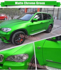 Modify Full SUV Car Wrap Matte Chrome Satin Metal Vinyl Sticker Green 65FT AX
