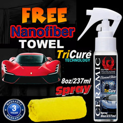 CERAMIC CAR COATING SPRAY 8oz/237ml ADVANCED PROTECTION 9H “SCRATCH RESISTANT”