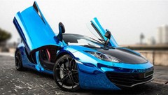 60″ x 60″ Blue Chrome Mirror Vinyl Film Wrap Sticker Decal Stretchable 5ft x 5ft