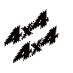 2x Black 4×4 Vinyl Car Door Side Sticker Pickup Truck SUV Decal Body Accessories