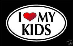 5.75″ I LOVE MY KIDS vinyl decal sticker… CHILDERN