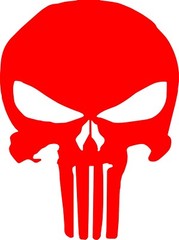 Punisher Emblem Logo Vinyl Decal Multiple Colors and Sizes