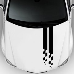 Universal Fit Racing Hood Stripes Decal Vinyl Stickers for Car SUV Truck
