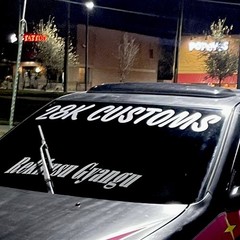 28K CUSTOMS Classic Style Windshield Banner Vinyl Decal For Cars Trucks