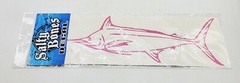 Salty Bones Swordfish Sticker Salt Beach Fishing Surfing Diving Sea 12″ Decal