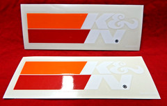 PAIR K&N Small Racing Race Vinyl Sticker Decal 4.5″ x 1.75 (Lot of 2)