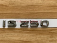 Chrome ABS IS250 Number Trunk Letters Badge Emblems Sticker For 08-20