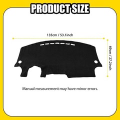 Dashboard Protector Cover Mat For Volkswagen VW Beetle 98-10 Black Dashmat 1-5X