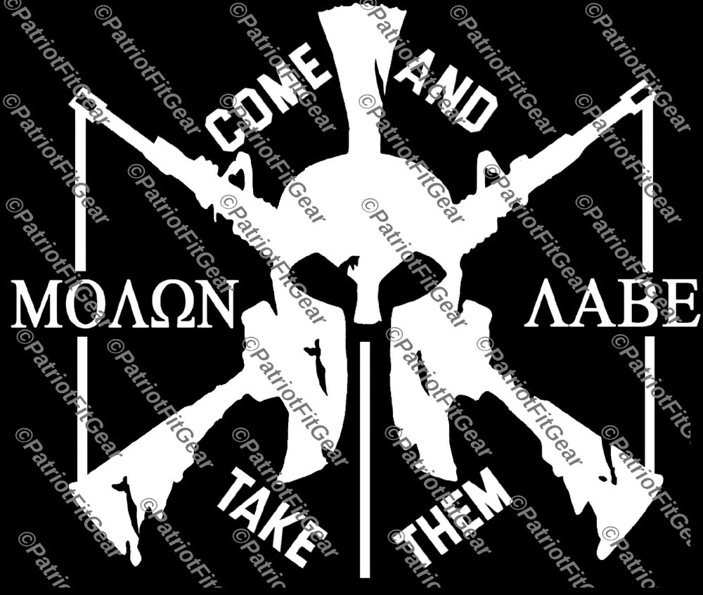 Molon Labe,Spartan,Gun Rights,Don’t Tread On Me,We The People,Custom Vinyl Decal