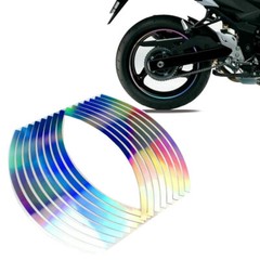16pcs Reflective Laser Sticker Wheel Hub Rim Stripe Tape Decal Car Accessories