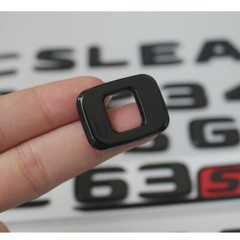Gloss Black Emblems for Mercedes Benz E43 E53 E63 E63s AMG 4MATIC V8 BITURBO