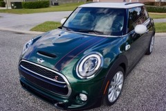 Black with Custom Color Border Hood Stripes for your Mini Cooper 2014 – 2024