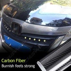 Car Stickers Carbon Fiber Vinyl 12″x60″ 5D Ultra Shiny Gloss Glossy Wrap Black