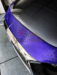 Honeycomb Carbon Fiber Satin Royal Purple Hex Car Sticker Decal Vinyl Wrap Sheet