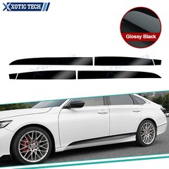 Gloss Black KK Vinyl Pre-Cut Door Side Lower Skirt Trim For Accord 10th 18-21