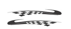 VINYL GRAPHIC #A725 SIDE DECAL AUTO SUV VEHICLE CROSS OVER CHECKER TRUCK SUV