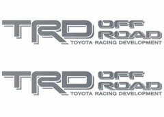 (2) TRD OFF ROAD Decals Stickers Silver Vinyl Toyota Tacoma Tundra 4×4 4Runner