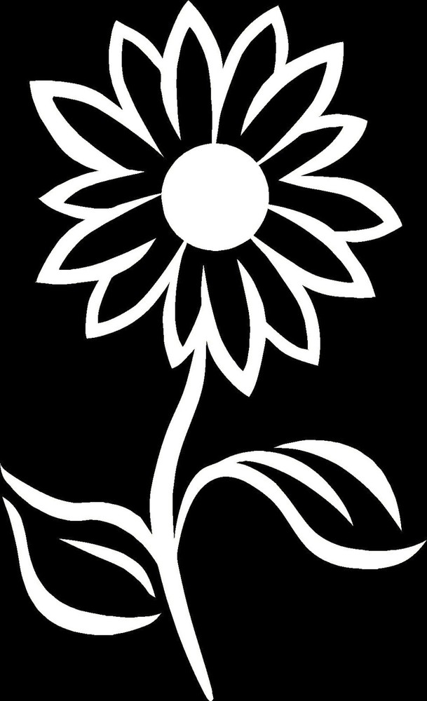 Sunflower Die Cut Vinyl Car Truck Van Window Decal Sticker US Seller US Made