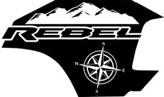 COMPATIBLE WITH RAM Rebel BEDSIDE GRAPHICS VINYL BEDSIDE Compass DODGE