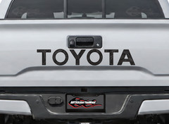 Topographic Toyota Lettering Vinyl Decal Fits Toyota Tacoma