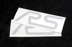 Ford Focus RS reflective white inlay decal for wing (2 per order)